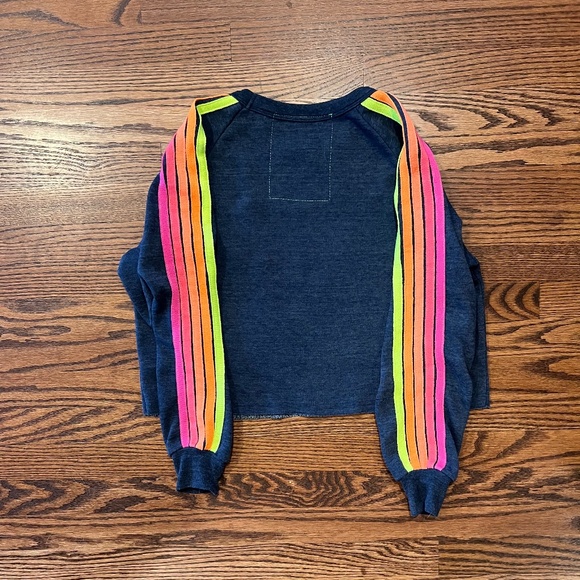 Aviator Nation Bolt Embroidery Classic Cropped Crew sweatshirt - Picture 10 of 11